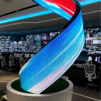 Module d'affichage LED flexible à écran incurvé TRT intérieur P2/P2.5/P3.076 4K HDR10+ 3840HZ Haute Qualité pour la Publicité