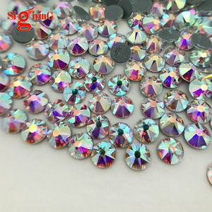 16 Facetas 5mm Diamantes de imitación Cristal Hot Fix Rhinestone Ss20 Cristal <span class=keywords><strong>AB</strong></span> - Product Image 4