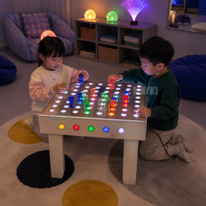 Table lumineuse LED d'exploration sensorielle avec commande par bouton, outil d'apprentissage pour enfants, table lumineuse pour une expérience sensorielle apaisante - Product Image 1