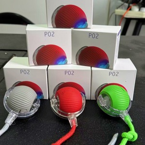 P02 – balle interactive en Silicone pour chats et chiens, jouet roulant pour animaux de compagnie, jouet d'entretenissement, couleur unie, 57g - Product Image 1