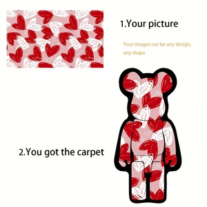 Tùy Chỉnh CD Thảm Phim Hoạt Hình Phim Hoạt Hình Gấu Khỉ Hình Dạng In Thảm Phòng Khách Phòng Ngủ In Mat Đĩa Thảm CD Trò Chơi Thảm - Product Image 4
