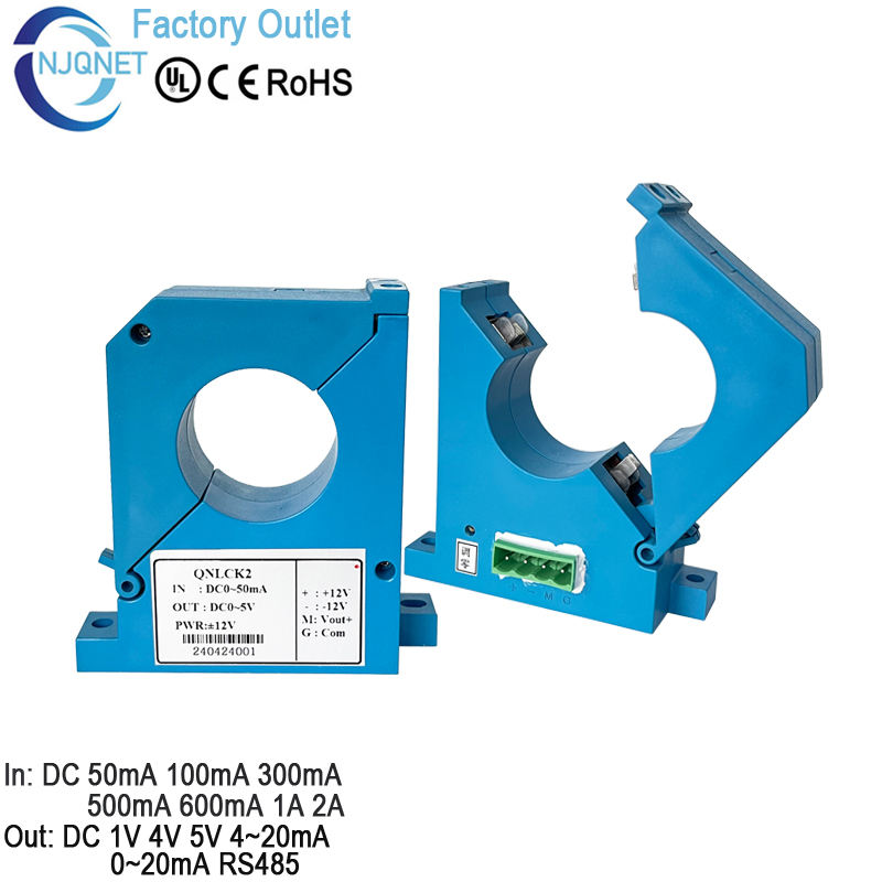 DC Leakage Current Transducer QNLC1 50mA 100mA 300mA 600mA 800mA 5V 4V Hall Current Transformer Residual CT Sensor zero Phase