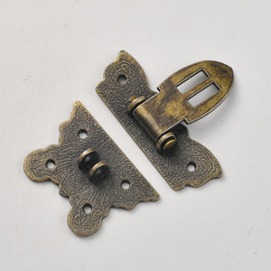 Butterfly <b>Box</b> Clasp Zinc Alloy Antique Bronze Embossed Jewelry <b>Box</b> <b>Lock</b> Flip Top Closure For Wooden Gift Packaging - Product Image 3