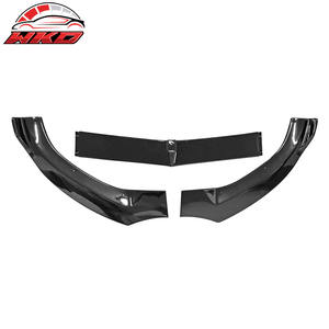 Lèvre de pare-chocs avant pour Benz W205 Classe C 2015-2018 Style DP Spoiler PP - Noir brillant Haute qualité Pièces auto Kit carrosserie - Product Image 4