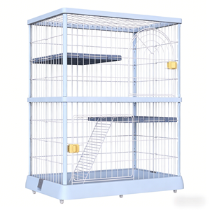 Niches pour animaux de compagnie de haute qualité, couleur vive, trois étages, grande niche pour animaux de compagnie, cage intérieure pour chat - Product Image 5