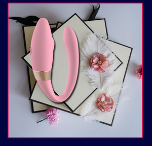 Vibrador inalámbrico <span class=keywords><strong>en</strong></span> forma de U para mujer, masajeador erótico de punto G, doble vibrador de silicona, Juguetes sexuales para parejas - Product Image 2