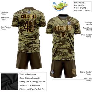 Conjunto de Camisetas de Fútbol Personalizadas con Nombre y Número, Sublimadas, Transpirables, Uniformes de Equipo Unisex para Hombre y Mujer, 100% Poliéster - Product Image 3