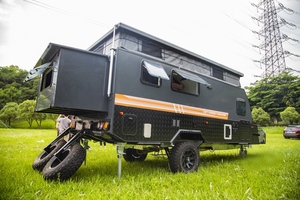 Roulotte ibrida leggera da 15 piedi per <span class=keywords><strong>camper</strong></span> fuoristrada in alluminio di alta qualità 2026 <span class=keywords><strong>con</strong></span> tenda da campeggio pop-top 4x4 - Product Image 3