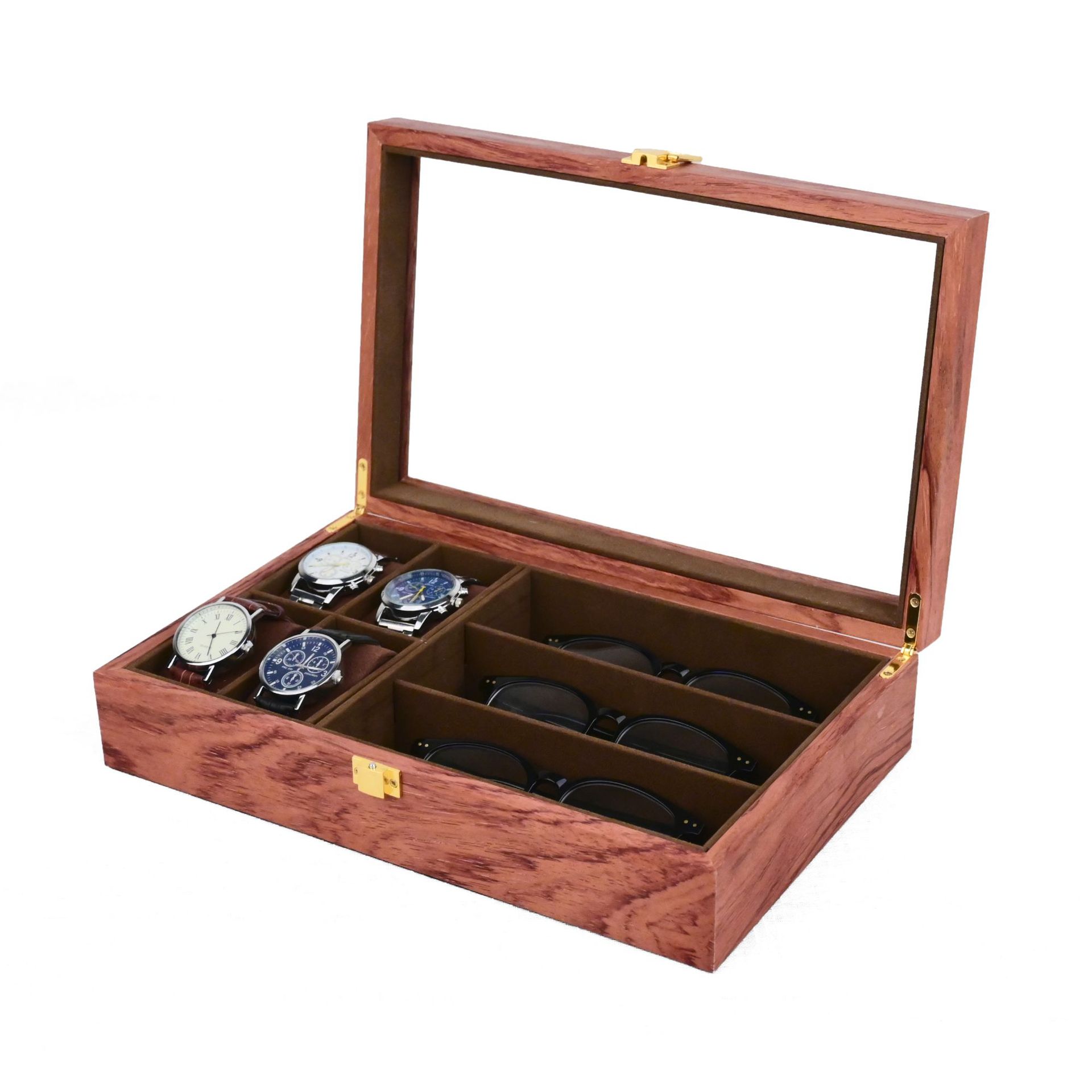 Étui à lunettes de montre poire carthame 4+3