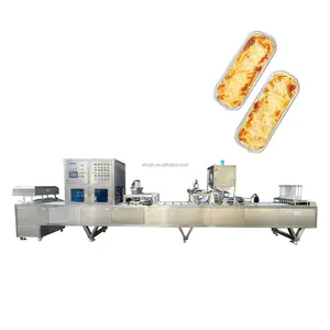 New R&D Efficient Aluminum Tray Sealing Machine Automatic Foil Cover Machine Cheese Food Tray Packaging Machine