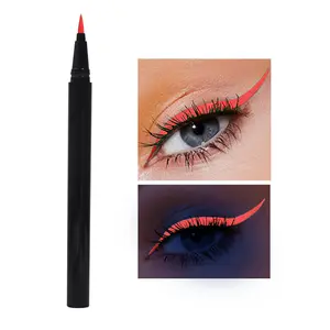 Profesyonel makyaj su geçirmez uzun ömürlü siyah Eyeliner özelleştirmek marka 23 renk yüksek Pigment Eyeliner kalem