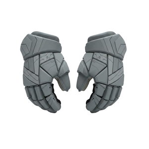 Ice Hockey Gloves Full Finger Breathable PU Material <b>Hook</b> and Loop Closure Custom Logo Unisex Sports Protection Gray - Product Image 1