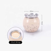 Anneau de traction personnalisé Transparent en gros 8oz 200ml vide PET peut bouteille en plastique jetable pour jouets de sable avec couvercle à ouverture facile