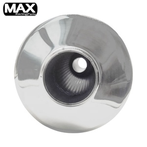 Phổ 5.7 ''r ID 2 1/4'' OD 4 ''Chiều dài 20'' 304ss thép không gỉ Tự động đua bộ phận động cơ Turbo im lặng xả muffler - Product Image 5