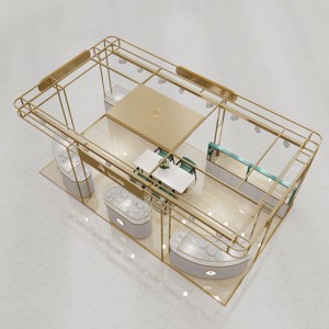 Novos Produtos Personalizados Exposição Exibição Trade Show Booth Marca Jewelry <span class=keywords><strong>Store</strong></span> Layout Design Quiosques Jóias para Shopping - Product Image 4