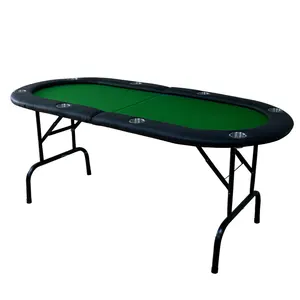 Table de basse Texas Hold'em, table de Poker pliable, avec jambes ovales, jeu professionnel