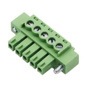Fabricante chino 3,81mm 5,08mm PCB tornillo/bloque de terminales de resorte bloques de terminales macho y hembra Conectores eléctricos