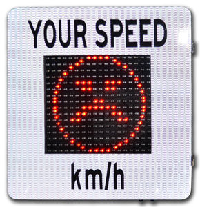 إشارة سرعة الرادار لكشف رادار قياس السرعة, شاشة عرض Led للسرعة الخارجية - Product Image 3