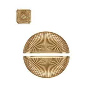 Poignée de tiroir de luxe noire YONFIA 3624RTS en gros, poignée de meuble en or brossé, poignée de placard de cuisine, poignée de meuble en coquille - Product Image 2
