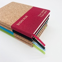 Carnet A5 à couverture rigide en cuir recyclé, échantillon gratuit, journal en liège personnalisé directement de l'usine avec sangle élastique