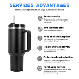 Mug de voyage <span class=keywords><strong>isotherme</strong></span> en acier inoxydable avec logo personnalisé, marque privée, 40 oz, avec poignée, couvercle à paille, <span class=keywords><strong>bouteille</strong></span> d'eau <span class=keywords><strong>sport</strong></span> - Product Image 4