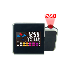 Đồng Hồ Báo Thức EMAF, Máy Chiếu Laze Màn Hình Lcd, Treo Tường, Kỹ Thuật Số, Dự Báo Thời Tiết, Trạm Chiếu - Product Image 2