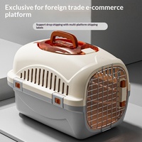 Transportadora Portátil de Alta Calidad con Techo Transparente para Uso en Exteriores, Material PP, Transportadora de Mascotas para Viajes