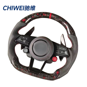 Pour <span class=keywords><strong>Audi</strong></span> R8 <span class=keywords><strong>TT</strong></span> Mk2 <span class=keywords><strong>Mk3</strong></span> B8 <span class=keywords><strong>RS</strong></span> TTS Rs3 Rs6 RS5 RS7 A3 A4l A4 A5 A6 C6 A7 A8 Q3 Q5 Q7 Volant en cuir de luxe en fibre de carbone - Product Image 5