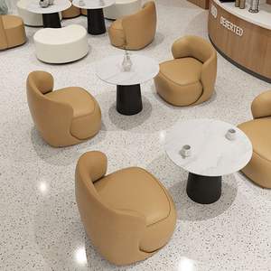 Sofá Modular de Oficina en Cuero PU con Esponja de Alta Densidad para Comedor y Área de Recepción - Product Image 2