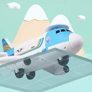 Транспортный грузовой самолет игрушечный автомобиль игровой набор для мальчиков и девочек 3 лет (синий) - Product Image 3