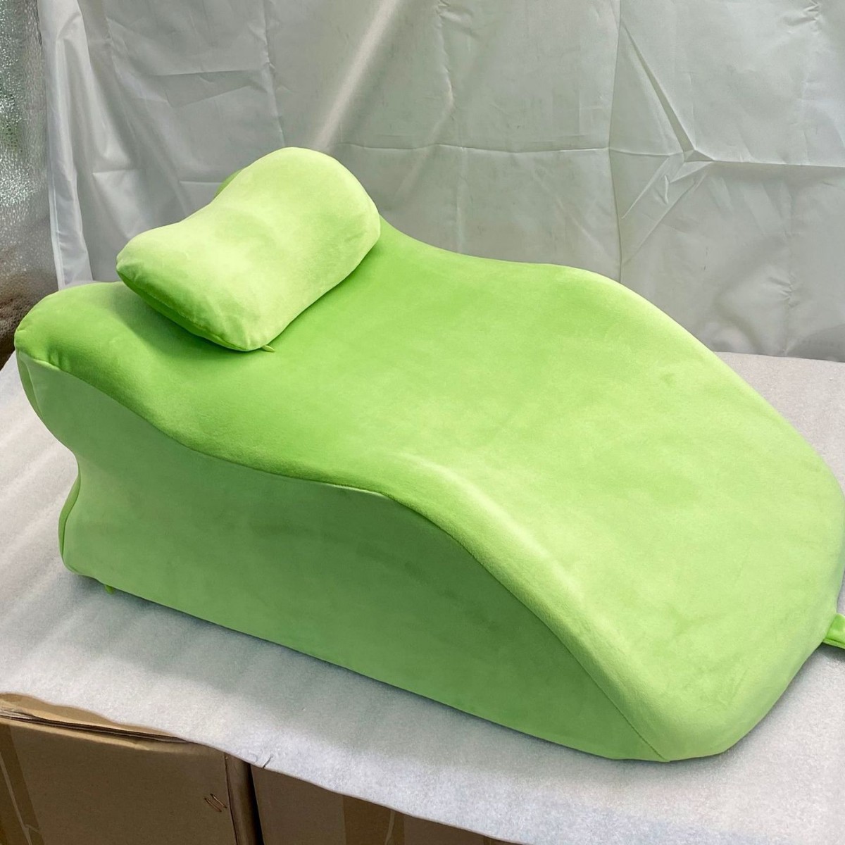 Petit oreiller face cachée [Vert Matcha]