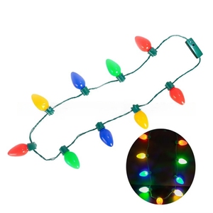 Oplichten Kerstketting Kerstbol Ketting Licht Feest Gunsten Xmas Glow Ketting Cadeau Accessoires Voor Festival Nieuwjaar - Product Image 1