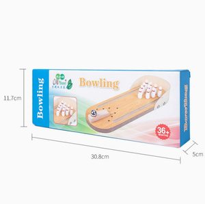 Vente en gros d'usine, jouets <span class=keywords><strong>de</strong></span> <span class=keywords><strong>bowling</strong></span> en bois éducatifs pour enfants, jeu <span class=keywords><strong>de</strong></span> table interactif parent-enfant, 4-6 ans, EN71 - Product Image 5