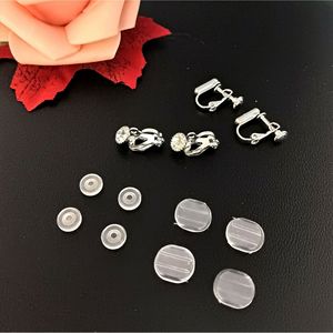 Giant Tree <b>Ear</b> <b>Clip</b> Converter Silicone Pads Transparent Round Clasps Hooks Jewelry Findings - Product Image 3