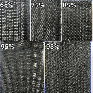 65% затенение черная садовая сетчатая сетка из полиэтилена высокой плотности с УФ-обработанной пластиковой трикотажной тканью - Product Image 3