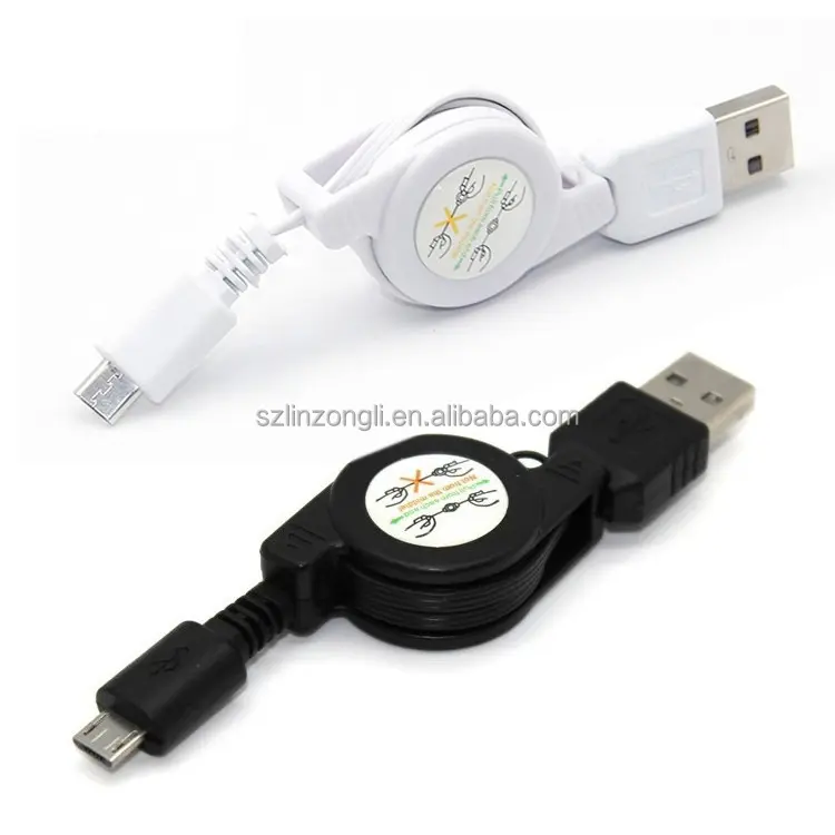 무료 샘플 데이터 동기화 및 충전 코드 usb 케이블 전화 충전기 사용자 정의 로고 개폐식 usb 충전 케이블