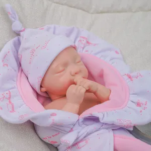 Babeside Factory Wholesale Lifelike 12inch Reborn Baby Girl Dolls Toys Newborn Full Body Soft Silicone Reborn Doll