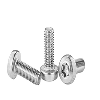 Vis à tête plate à rainure en étoile (DIN 34805) en acier inoxydable, vente en gros d'usine YPH, emballées en boîte, diverses tailles M3-M12