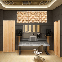 Panneau de diffusion en bois massif, diffuseur secondaire, déflecteur de résonance, adapté aux salles audiovisuelles et aux cinémas privés