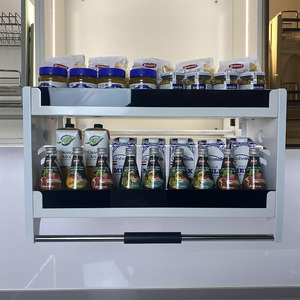Latest Automatic Lift Wall-Mounted Storage <b>Rack</b> for Modern <b>Kitchen</b> Cabinets with Customizable Size & Color - Product Image 4