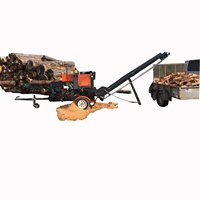 Machine forestière essence hydraulique 12T 20T processeur de bois processeur de bois de chauffage pour la construction