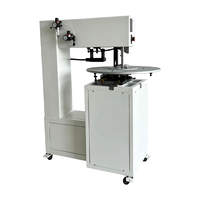 Presse à chaud rotative pneumatique entièrement automatique à 4 stations avec contrôle PLC pour le transfert d'étiquettes de vêtements et l'impression de logos