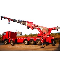 Camion grue à flèche articulée avec grue de 100 tonnes