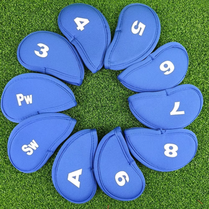 Dericsson Lot de 10 Housses de Tête de Fer de Golf Épaissies Numérotées Simples avec Support pour Logo Personnalisé - Product Image 3