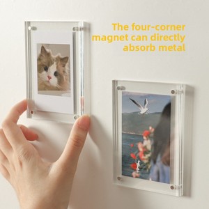 Khung ảnh từ tính acrylic xuyên biên giới, khung ảnh dệt kim tùy chỉnh, có khe đựng thẻ cho phim Polaroid, dành cho bé trai - Product Image 3