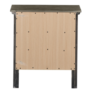 Comodino grigio con 3 cassetti per riporre oggetti in camera da letto - Product Image 4