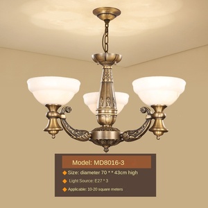 American-Style Copper Chandelier for Large Villa Lighting - Product Image 5
