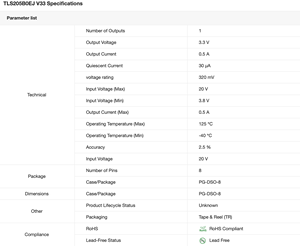 100% nuevo y Original TLS205B0EJV33 marcado 205B0V33 3,3 V 0.5A reguladores de voltaje IC circuitos integrados en Stock - Product Image 6