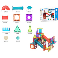 Multi couleurs 160pcs magnétique marble run race track toy set for rolling ball toy of racing game