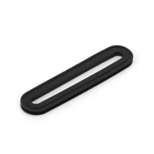 Vòng nhựa có thể điều chỉnh khóa vành đai khóa vành đai vòng hình chữ nhật Nhẫn Gói Phụ Kiện màu đen